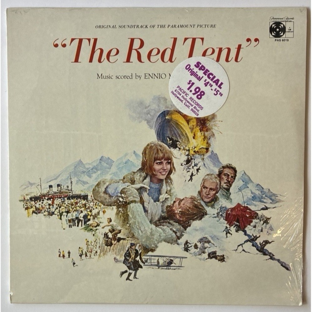 Ennio Morricone The Red Tent Soundtrack LP Paramount PAS 6019 New Sealed 1969